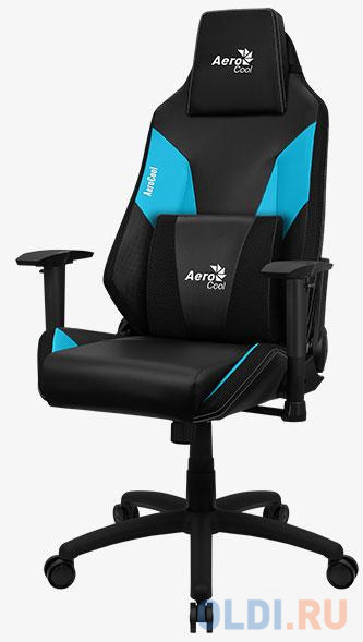 Кресло для геймеров Aerocool Admiral-Ice Blue чёрный голубой 4710562758245