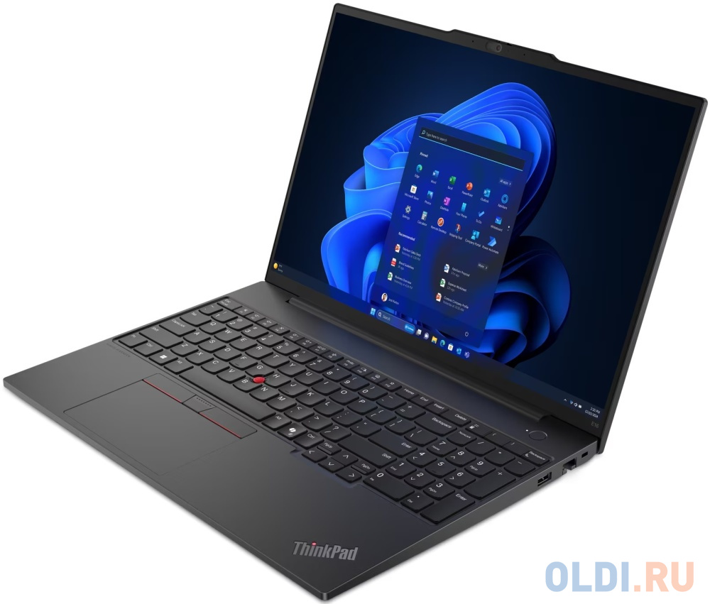 Ноутбук Lenovo ThinkPad E16 G2 Ryzen 5 7535U 16Gb SSD512Gb AMD Radeon 16" IPS WUXGA (1920x1200) noOS black WiFi BT Cam (21M5S03A00)