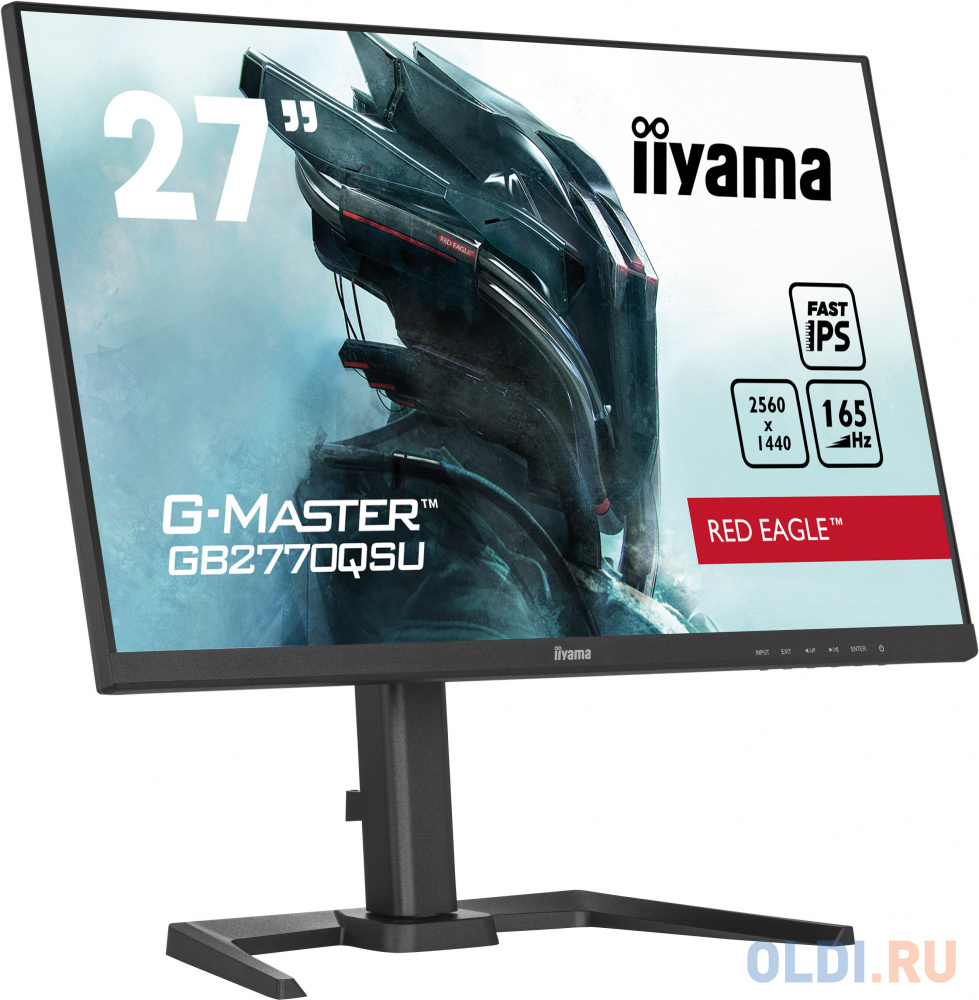 Монитор LCD 27'' [16:9] 2560х1440(WQHD) IPS, nonGLARE, 165 Hz, 400cd/m2, H178°/V178°, 1000:1, 80M:1, 16.7M, 0,5 ms, HDMI, DP, USB-Hub, Heigh