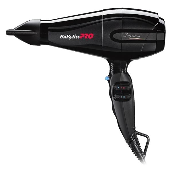 Фен BaByliss Pro Caruso Ionic BAB6510IRE 2400Вт, режимов: 3, насадок: 2, ионизация, черный