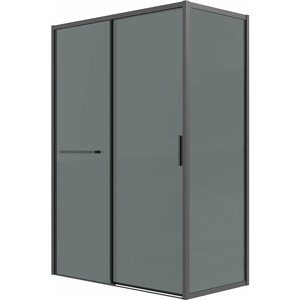 Душевой уголок Grossman Style 110x90 тонированный, черный матовый (120.K33.05.1190.21.10)