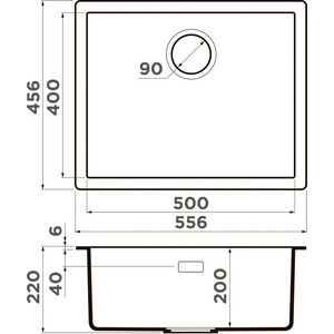 Кухонная мойка Omoikiri Yamakawa 55T-U/I-CH шампань (4993435)