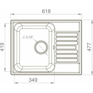 Кухонная мойка и смеситель GranFest Quarz GF-Z13, Lemark Comfort LM3071C-Gray с сифоном, серая