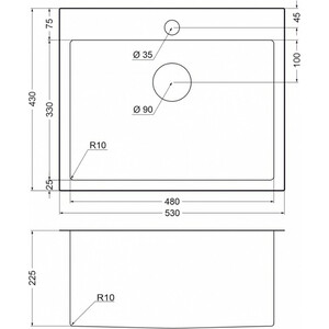 Кухонная мойка EMAR EMB-115 PVD Nano Coppery в Москвe