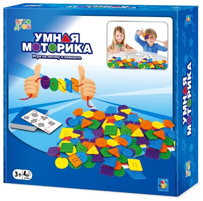 Игра настольная 1TOY ИГРА ДРОМ "Умная моторика" в Москвe