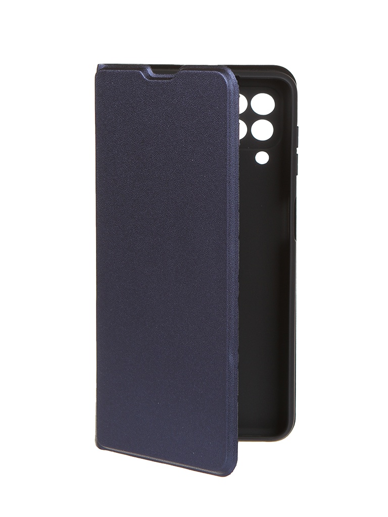 Чехол-книжка Red Line для смартфона Samsung Galaxy A22 4G, искусственная кожа, полиуретан, синий (УТ000026317)