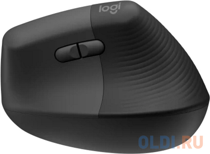 Мышь Logitech Lift графитовый оптическая (4000dpi) silent беспроводная BT/Radio USB для ноутбука (5but)