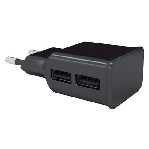 Сетевое зарядное устройство Red Line NT-2A 5Вт, 2xUSB, 2.1A, черный (УТ000012252), кабель USB Type C