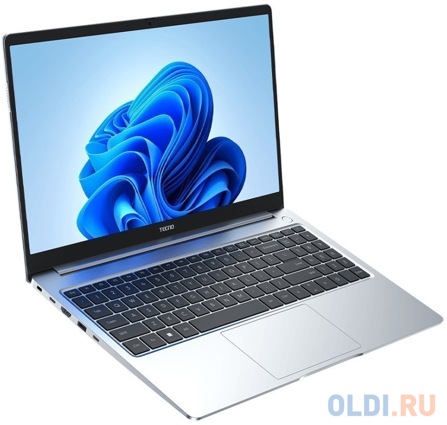 MEGABOOK T1 T15DA 15.6" (1920x1080)/AMD R5-5560U/4х4,5Гц/16Gb/1TB/Integrated/Wifi 6/BT5.2/2.0MP/Fingerprint/1,54 kg/Win11/Silver в Москвe