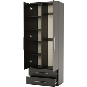 Шкаф комбинированный с ящиками Шарм-Дизайн Комфорт МКЯ-22 110х45 с зеркалом, венге