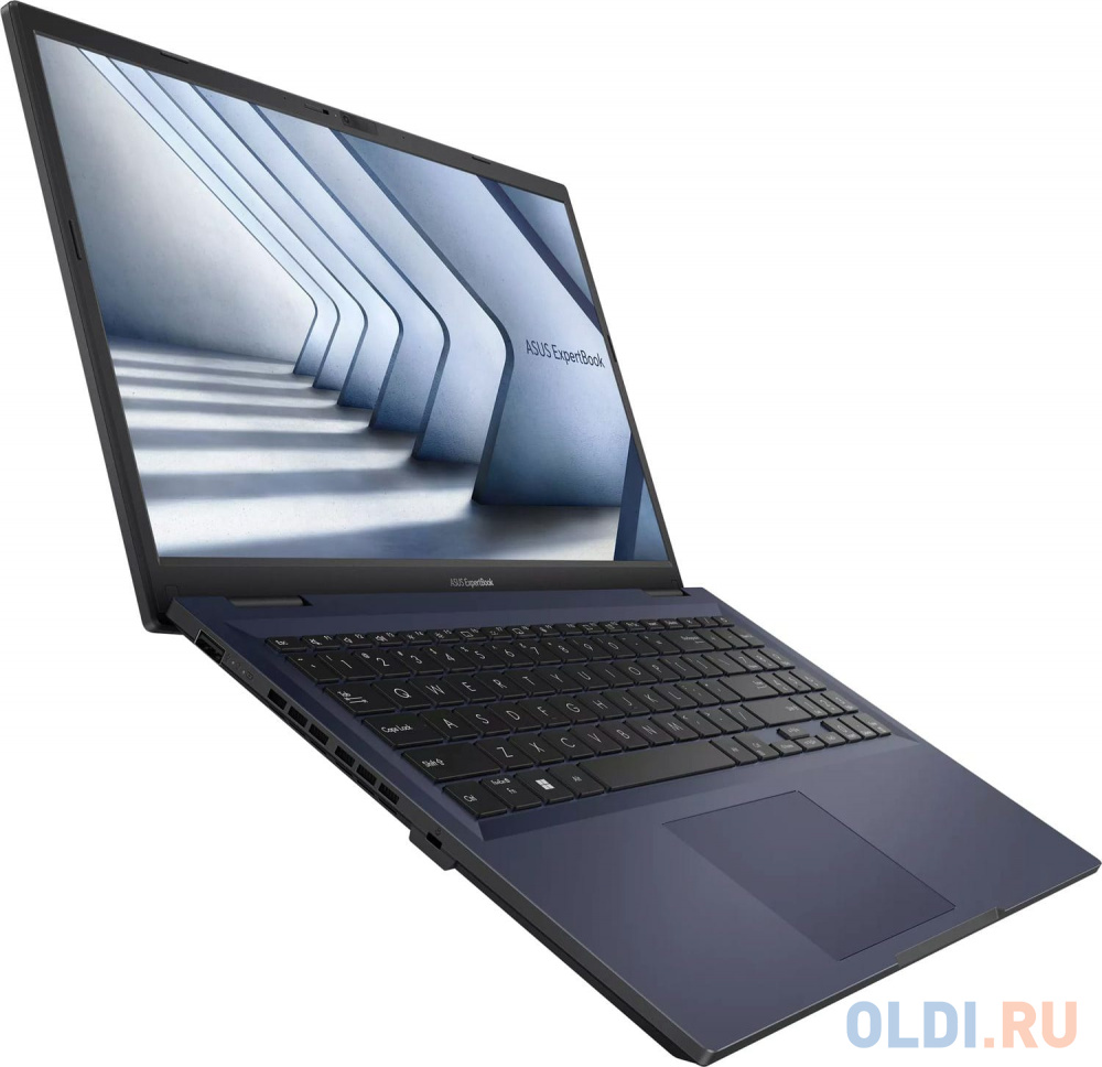 Ноутбук Asus ExpertBook B1 B1502CBA-BQ0422 Core i5 1235U 8Gb SSD512Gb Intel UHD Graphics 15.6" FHD (1920x1080) noOS black WiFi BT Cam (90NX05U1-M