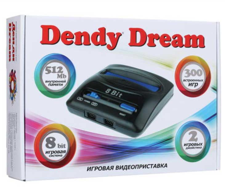 Игровая приставка Dendy Dream (300 встроенных игр)