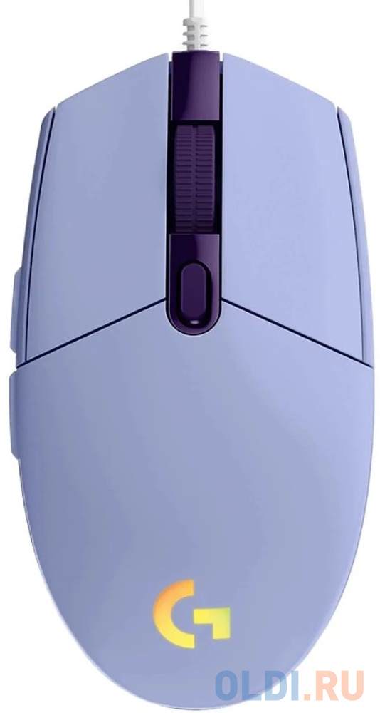 Мышка USB OPTICAL G102 LIGHTSY LILAC 910-005857 LOGITECH