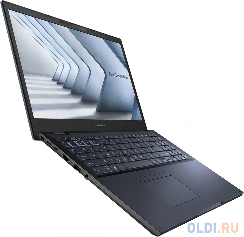 Ноутбук ASUS ExpertBook B2502CVA-BQ0183X 15.6"/FHD/WV/250N/60Hz/i7-1360P/16GB/SSD512GB/Intel Iris Xe/FingerPrint/Backlit/Win11Pro/Star Black