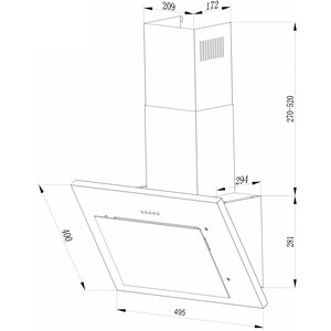 Вытяжка Hebermann HBKH 50.2 W в Москвe