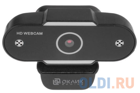 Камера Web Оклик OK-C012HD черный 1Mpix (1280x720) USB2.0 с микрофоном