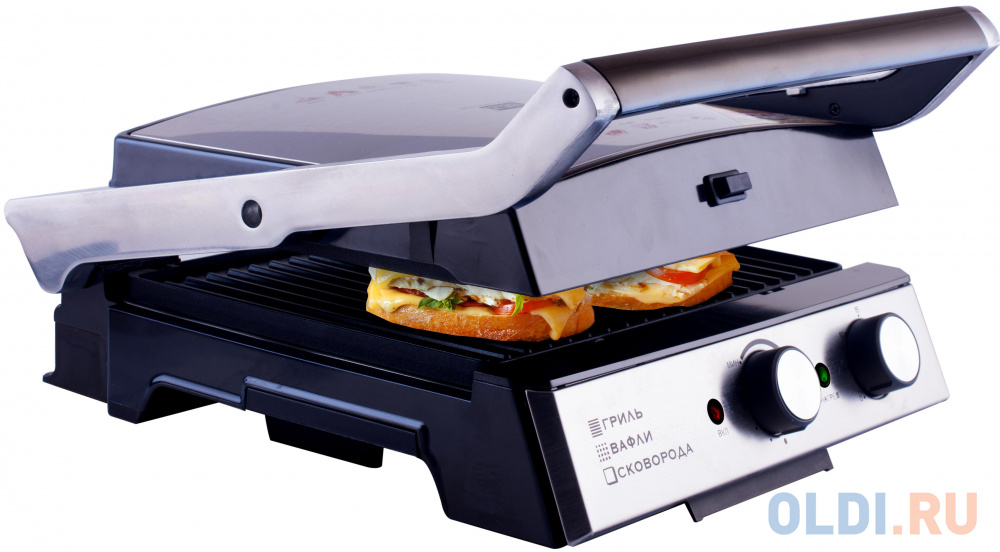 Электрический гриль GFGRIL GF-180 3 IN 1 WAFFLE &amp; GRILL &amp; GRIDDLE в Москвe