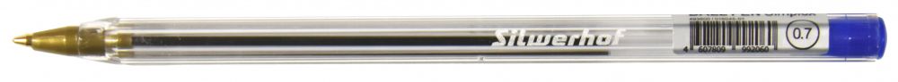 Ручка шариковая Silwerhof Simplex (016045-01) синяя (50 шт. в уп-ке)