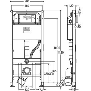 Инсталляция Viega Prevista Dry 8521 (771997)