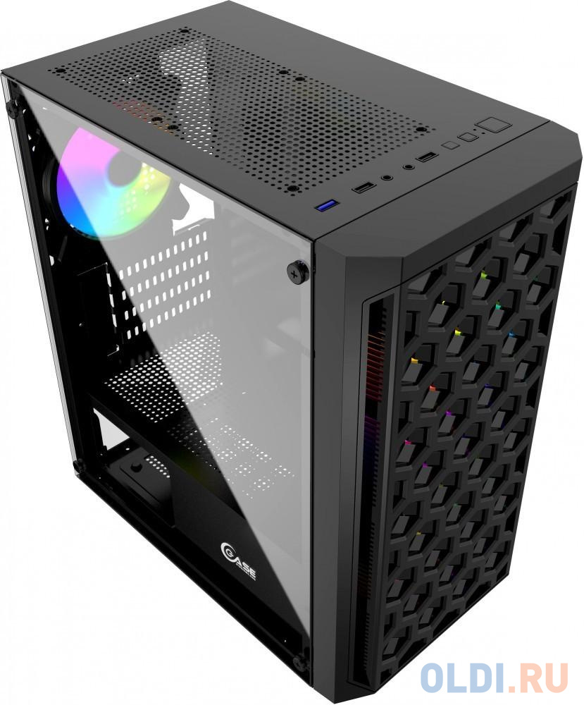 Корпус microATX Powercase CMIMTB-L3 Без БП чёрный