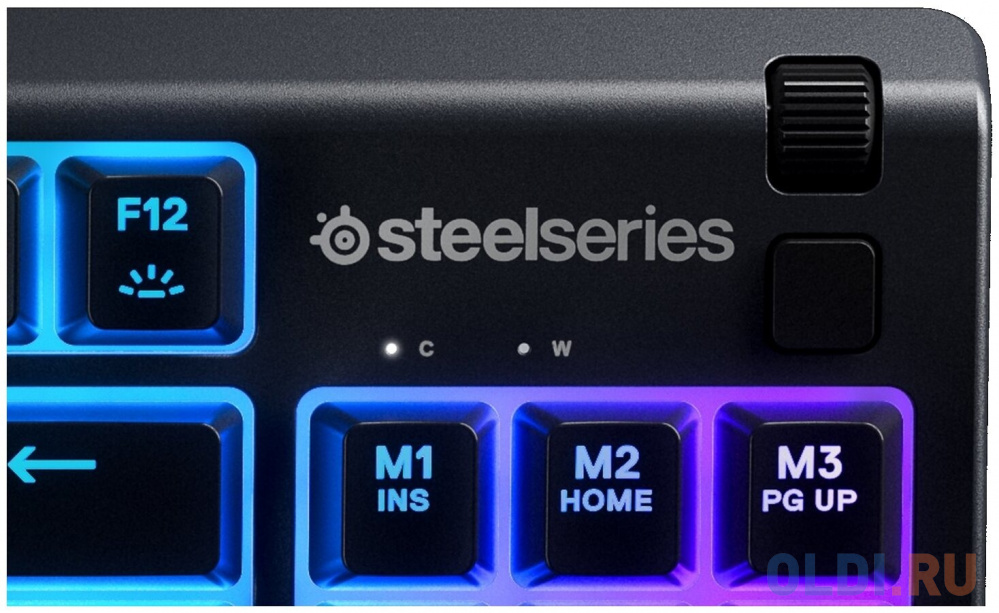 Игровая клавиатура Steelseries Apex 3 TKL (SteelSeries Whisper-Quiet Swithes, RGB подсветка, IP32, USB)