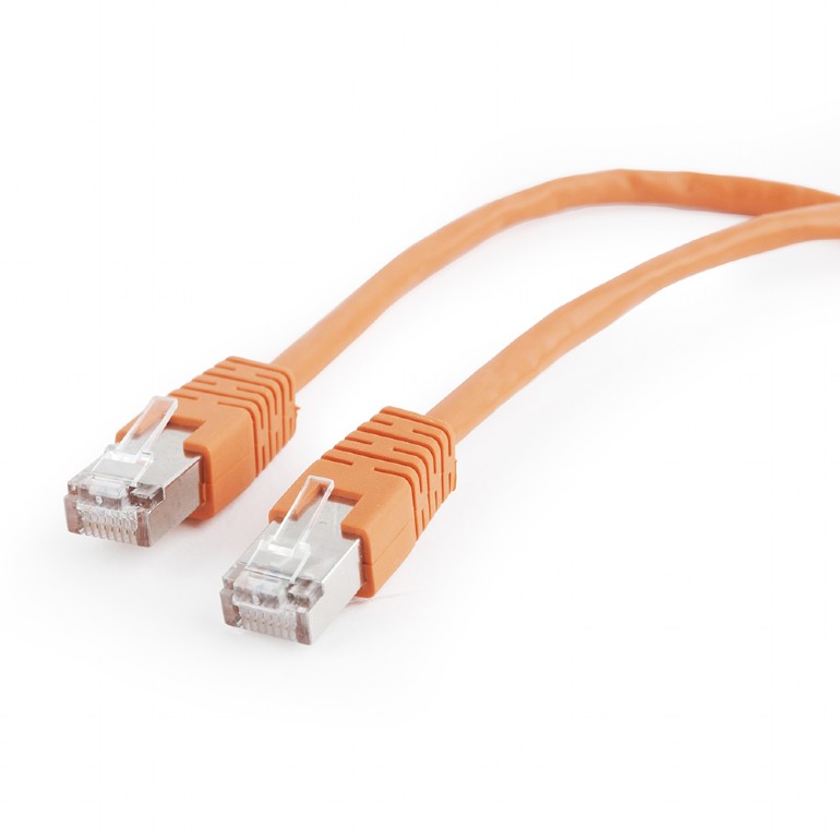 Патч-корд FTP кат.5e, 2м, RJ45-RJ45, оранжевый, Cablexpert (PP22-2M/O)