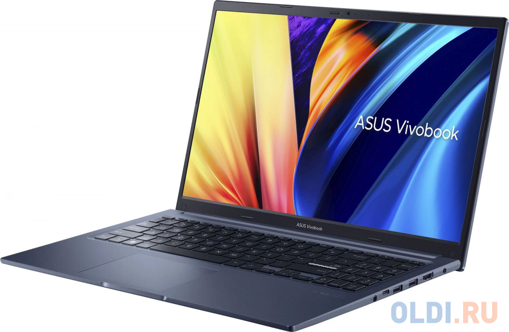 Ноутбук Asus VivoBook X1502ZA-BQ2345 Core i7 12700H 16Gb SSD512Gb Intel Iris Xe graphics 15.6" IPS FHD (1920x1080) noOS blue WiFi BT Cam (90NB0VX в Москвe