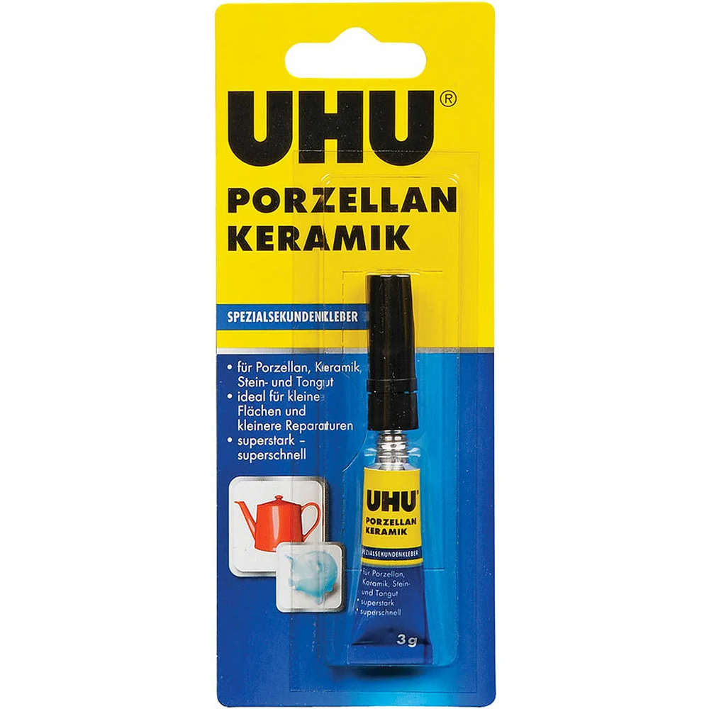 Секундный клей для керамики UHU