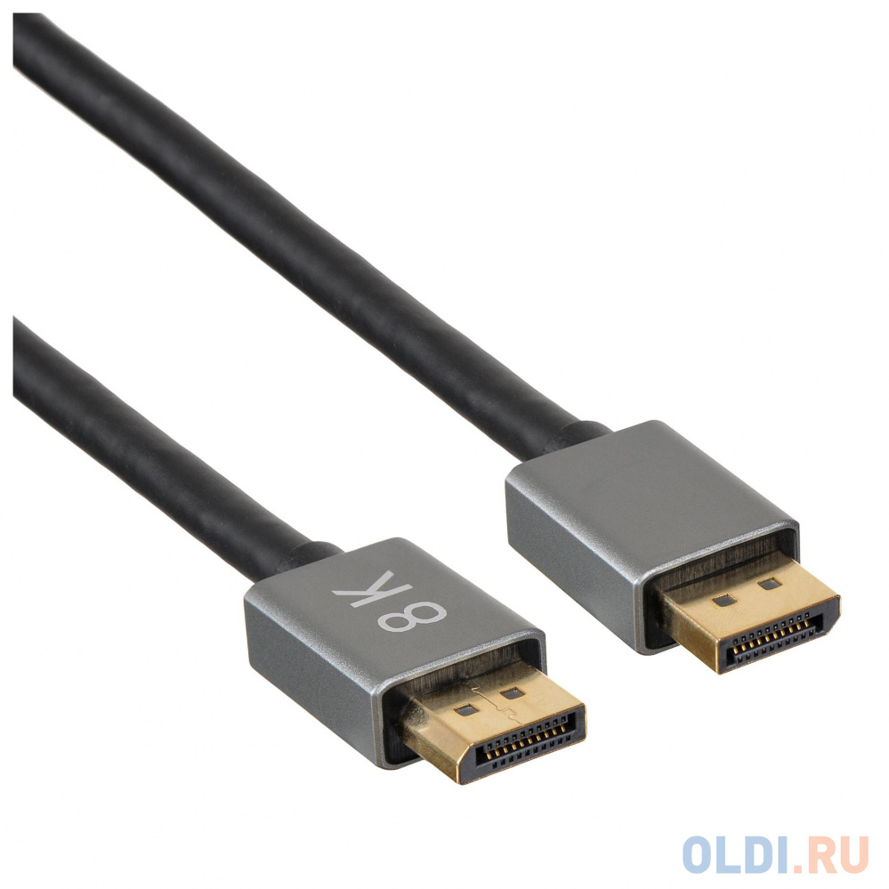 Кабель DisplayPort 5м Бюрократ BHP-DPP-1.4-5G круглый черный в Москвe