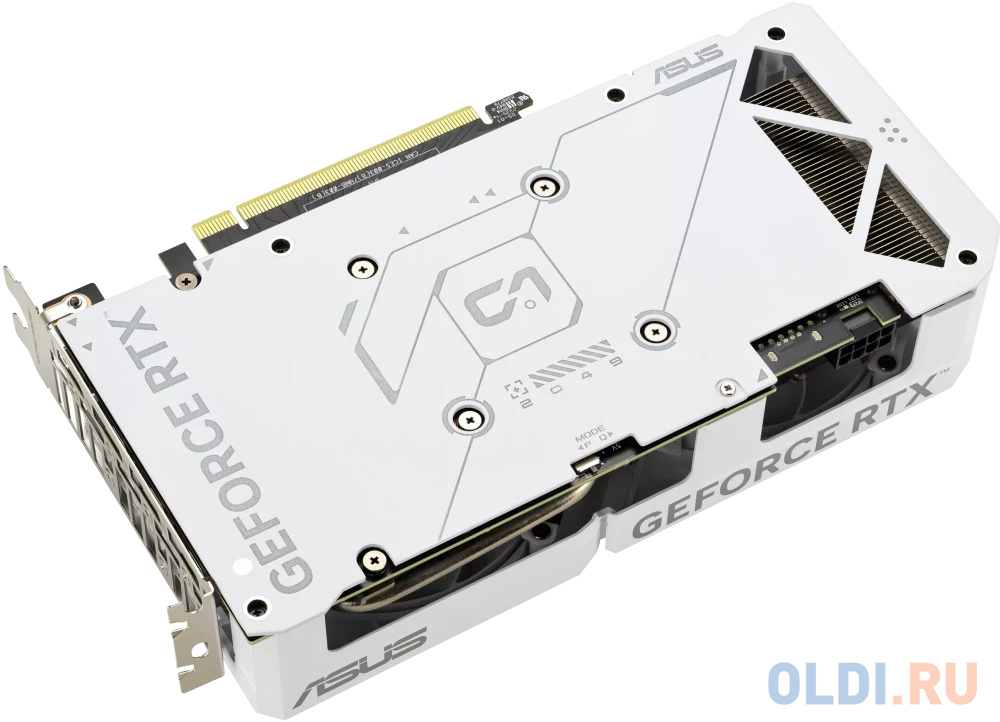 Видеокарта/ VGA ASUS NVIDIA GeForce DUAL-RTX4060-O8G-EVO-WHITE 8GB, GDDR6/128-bit, PCIe 4.0, 1xHDMI 2.1a, 3xDP, 2.5-slot 90YV0JCB-M0NA00