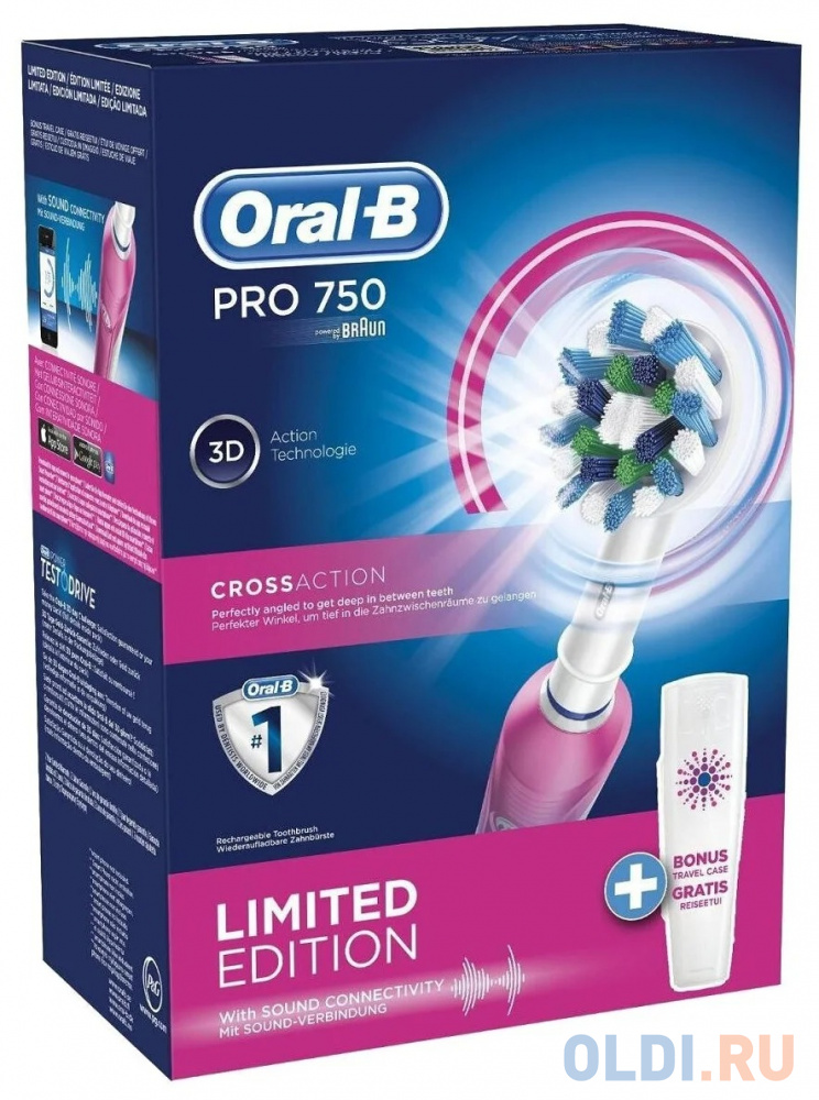 Электрическая зубная щетка PRO 750 LTD EDIT PINK ORAL-B в Москвe