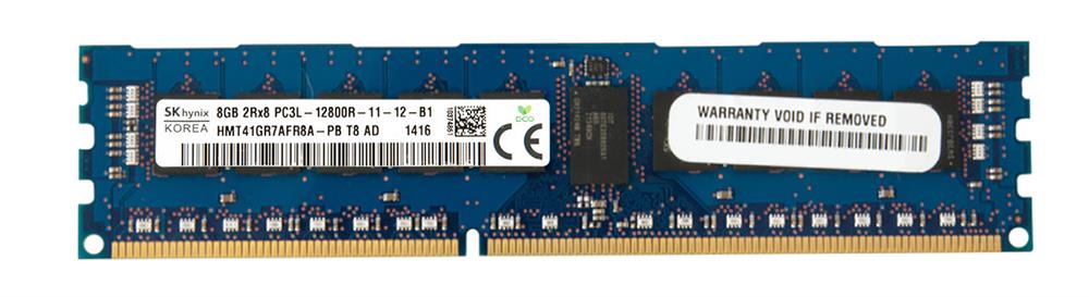 Память DDR3L RDIMM 8Gb, 1600MHz, CL11, 1.35V, Dual Rank, ECC Reg, Hynix (HMT41GR7AFR8A-PB) в Москвe