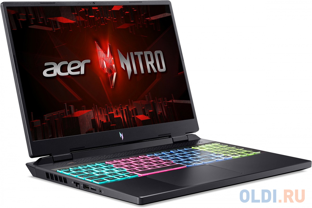 Ноутбук игровой Acer Nitro 16 AN16-41-R851, 16",  IPS, AMD Ryzen 9 7940H 4ГГц, 8-ядерный, 32ГБ DDR5, 1ТБ SSD,  NVIDIA GeForce  RTX 4070 для ноутб