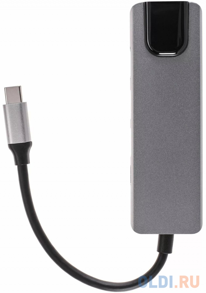 Адаптер USB 3.1 Type-Cm ->HDMI A(m) 4K@30Hz, RJ45, 2XUSB3.0, PD, iOpen <ACU435M>