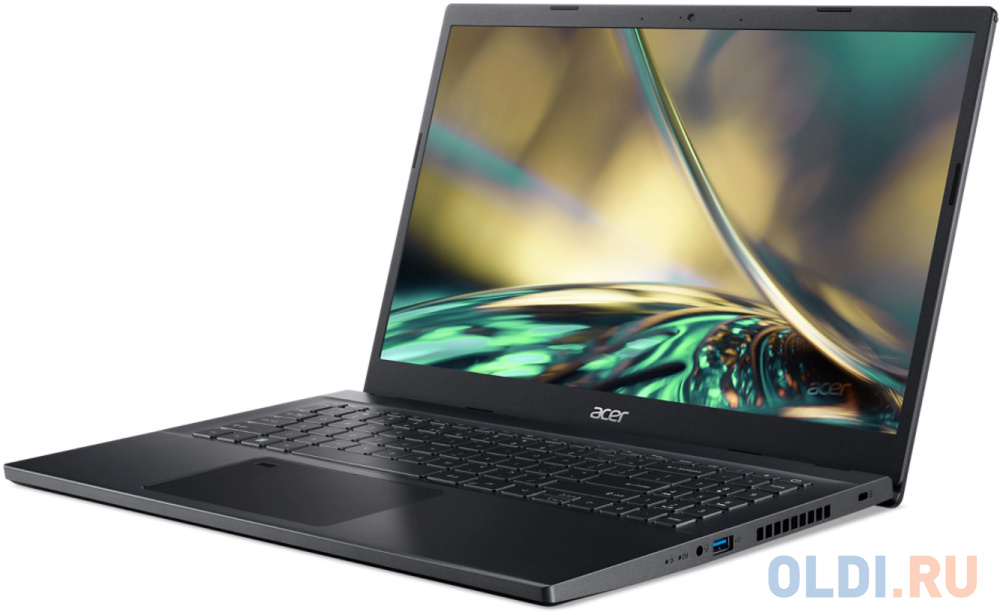 Ноутбук 15.6" IPS FHD Acer A715-76G black (Core i5 12450H/16Gb/512Gb SSD/2050 4Gb/noOS) (NH.QMYER.002)