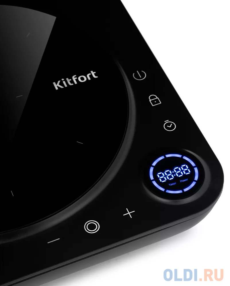 Индукционная электроплитка KITFORT КТ-138 чёрный