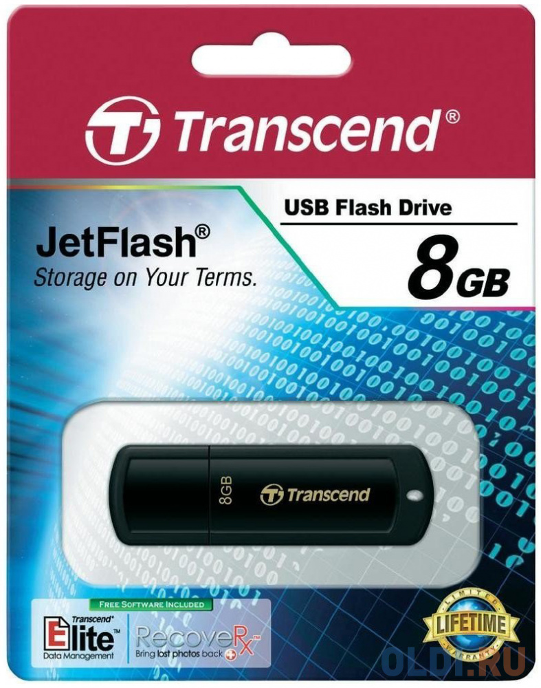 Внешний накопитель 8GB USB Drive <USB 2.0 Transcend 350 (TS8GJF350)
