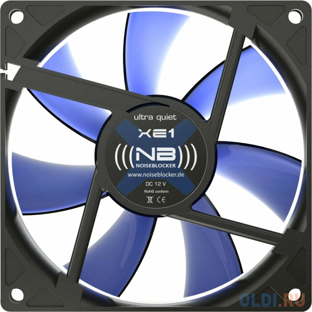 Вентилятор Noiseblocker BlackSilentFan XE-1 92x92x25 мм, 1500 об/мин, 17 дБА в Москвe