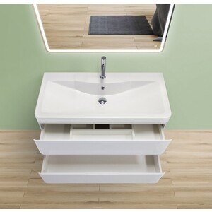 Тумба под раковину BelBagno Albano 90 bianco lucido (ALBANO-900-2C-SO-BL)