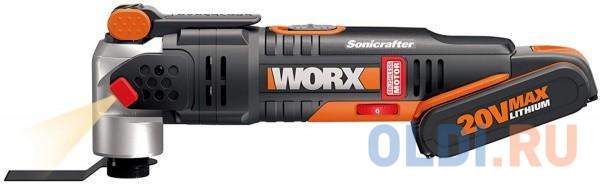 Реноватор аккумуляторный WORX WX693  20В BL 1*2,0Ач коробка