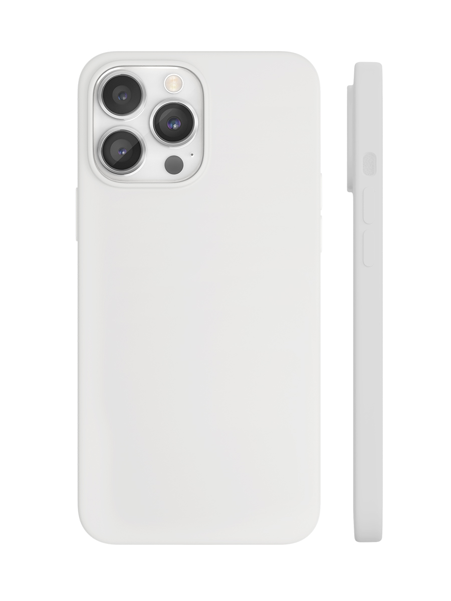 Чехол защитный VLP Silicone case with MagSafe для iPhone 14 Pro, белый