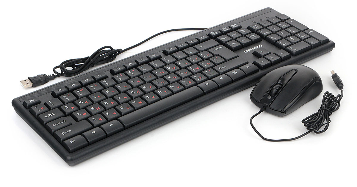 Клавиатура + мышь Гарнизон GKS-126, USB, черный