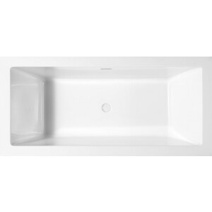 Акриловая ванна Abber 160х80 на каркасе, слив-перелив (AB9339-1.6)