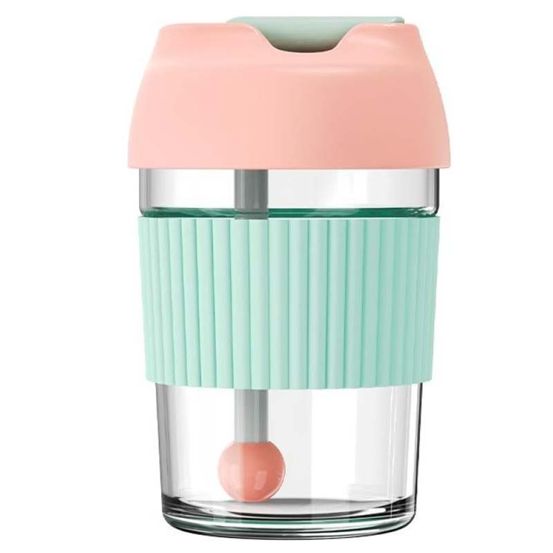 Стакан-непроливайка Kiss Kiss Fish Rainbow Bobo Cup 365ml Pink-Green G-U36W-176