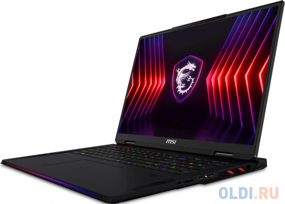 Ноутбук MSI Raider 18 HX A14VHG-461XRU Core i9 14900HX 32Gb SSD1Tb NVIDIA GeForce RTX4080 12Gb 18" IPS QHD+ (2560x1600) Free DOS black WiFi BT Ca в Москвe