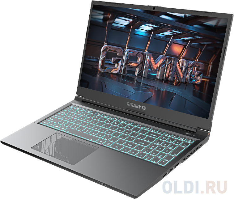 Ноутбук Gigabyte G5 Core i5 13500H 16Gb SSD512Gb NVIDIA GeForce RTX4060 8Gb 15.6" IPS FHD (1920x1080) Windows 11 black WiFi BT Cam (KF5-53KZ353SH