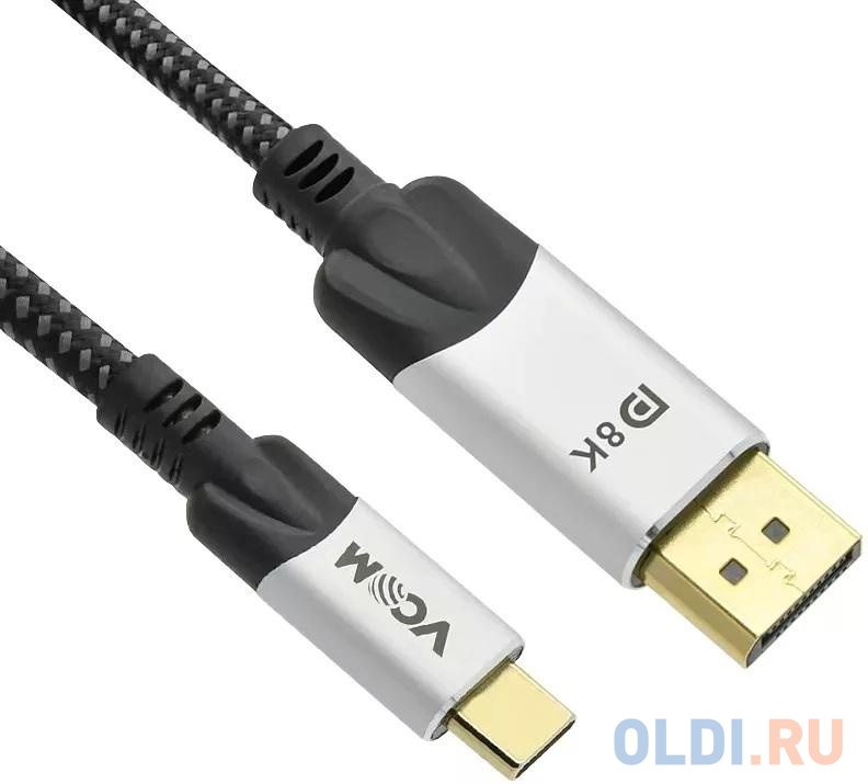 Кабель-адаптер USB 3.1 Type-Cm --> DP(m) 8K@60Hz, 1.8m , Alumi Shell,VCOM <CU422MCV-1.8M> в Москвe