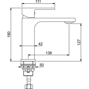 Смеситель для раковины Gappo G1083 хром (6959477697968)