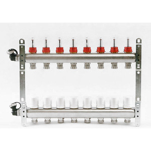 Коллекторная группа Uni-Fitt 1''х3/4'' 8 выходов с расходомерами и термостатическими вентилями (450I4308)