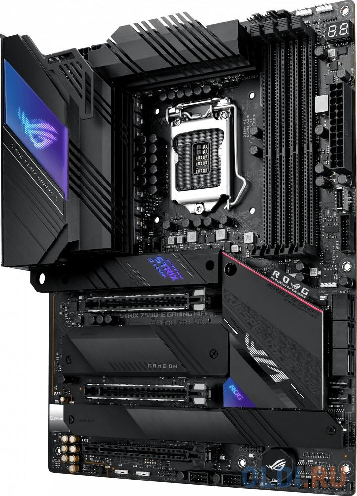 Материнская плата ASUS ROG STRIX Z590-E GAMING WIFI Socket 1200 Z590 4xDDR4 3xPCI-E 16x 6 ATX Retail в Москвe